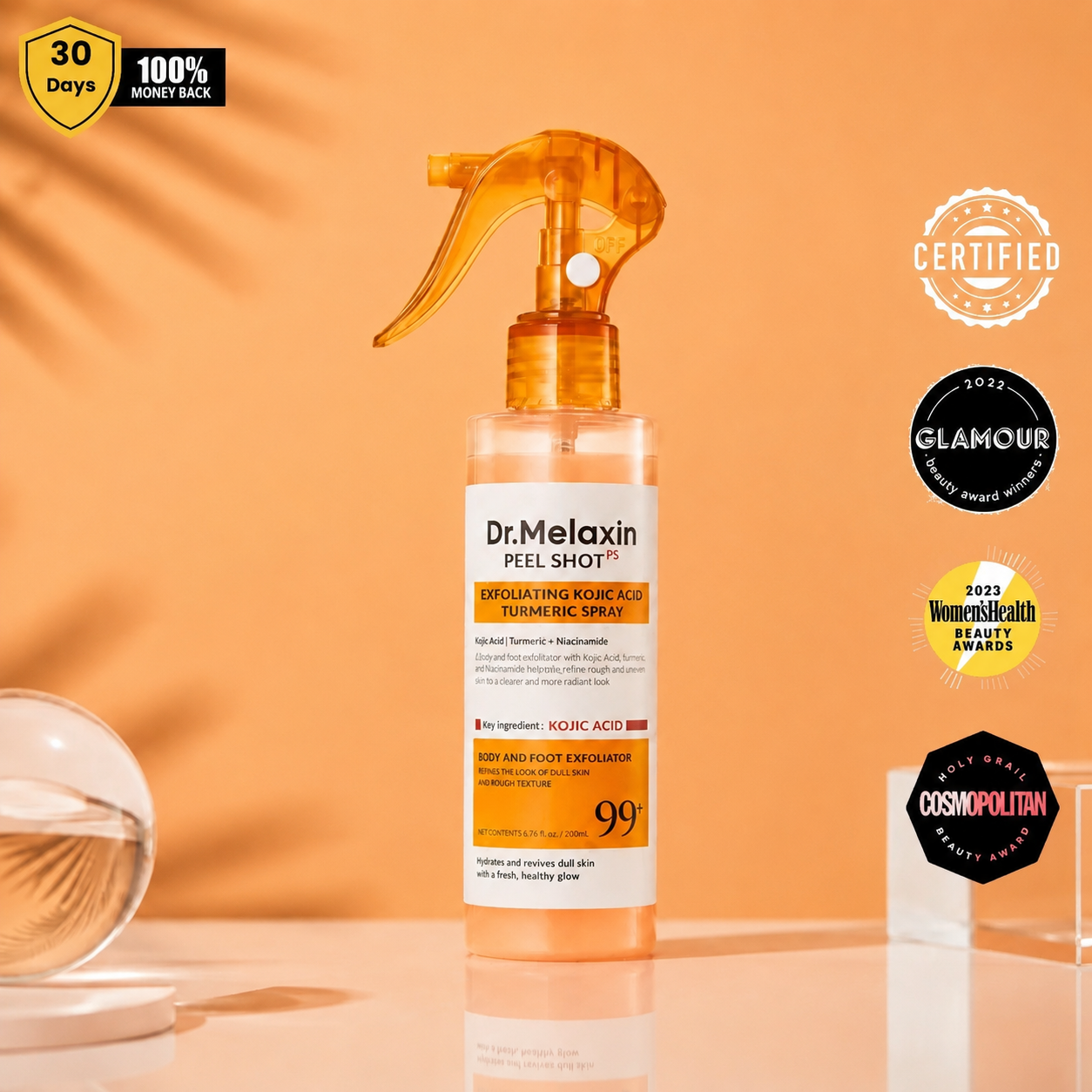 Dr. Melaxin Peel Shot: Brightening Body Spray