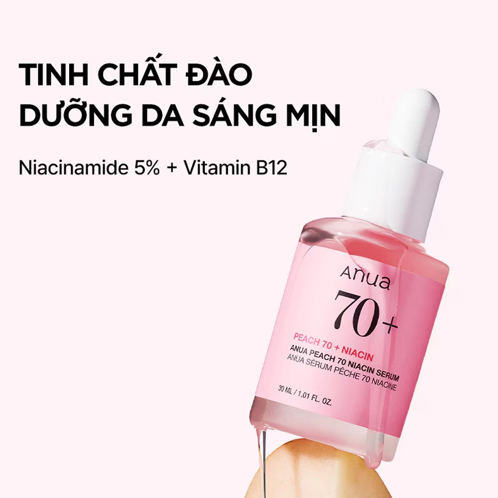 Anua Peach 70 Niacin Serum, 1.01 fl oz (30 ml)