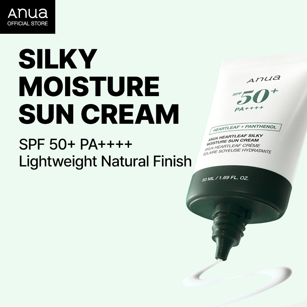 Anua Heartleaf Silky Moisture Sun Cream SPF50 PA++++ 50ml
