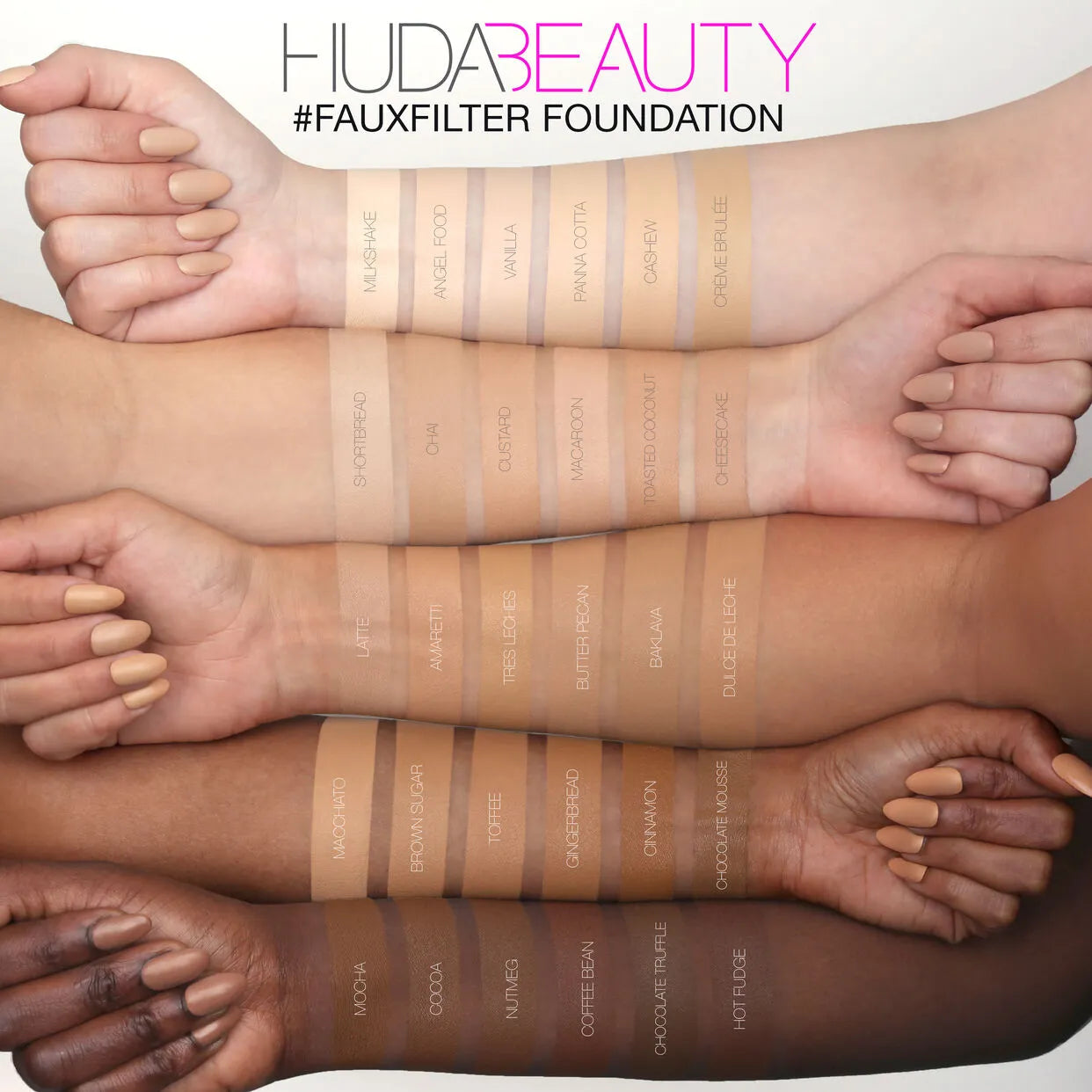 Huda Beauty Fauxfilter Luminous Matte Full Coverage Liquid Foundation, 35ml - 310 Amaretti